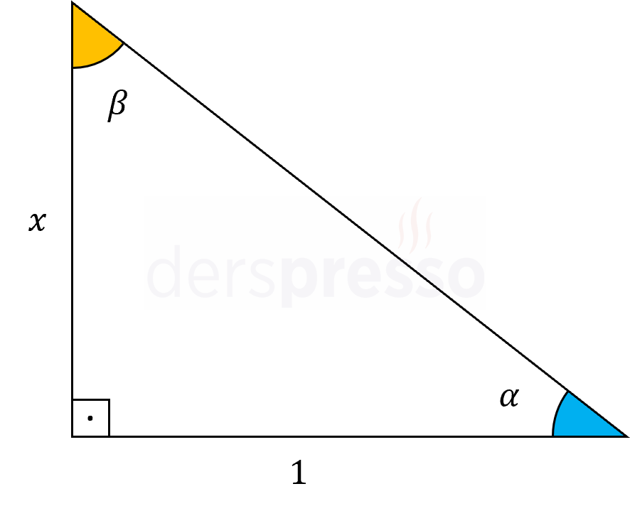 Ters kosinüs tümler açı formülü